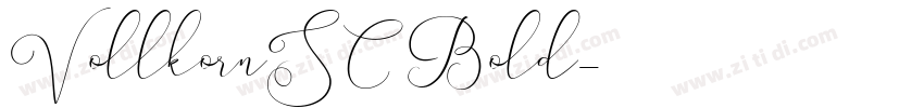 VollkornSC Bold字体转换